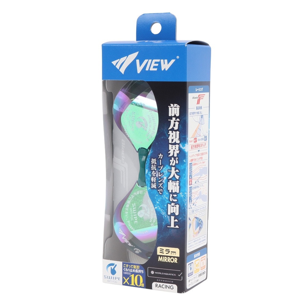 ビュー（VIEW）（メンズ、レディース）水泳 ゴーグル ブレード エフ ミラー スワイプ V122ESAM SKEM