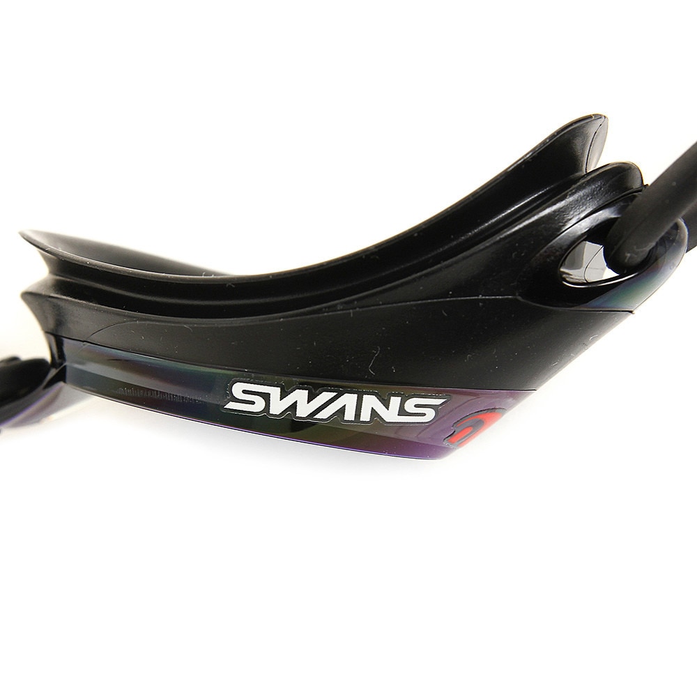 スワンズ（SWANS）（メンズ、レディース、キッズ）競技用クッション付 レーシングゴーグル ミラータイプ FINA承認 SRX-MPAF SMBL くもり止め 紫外線カット