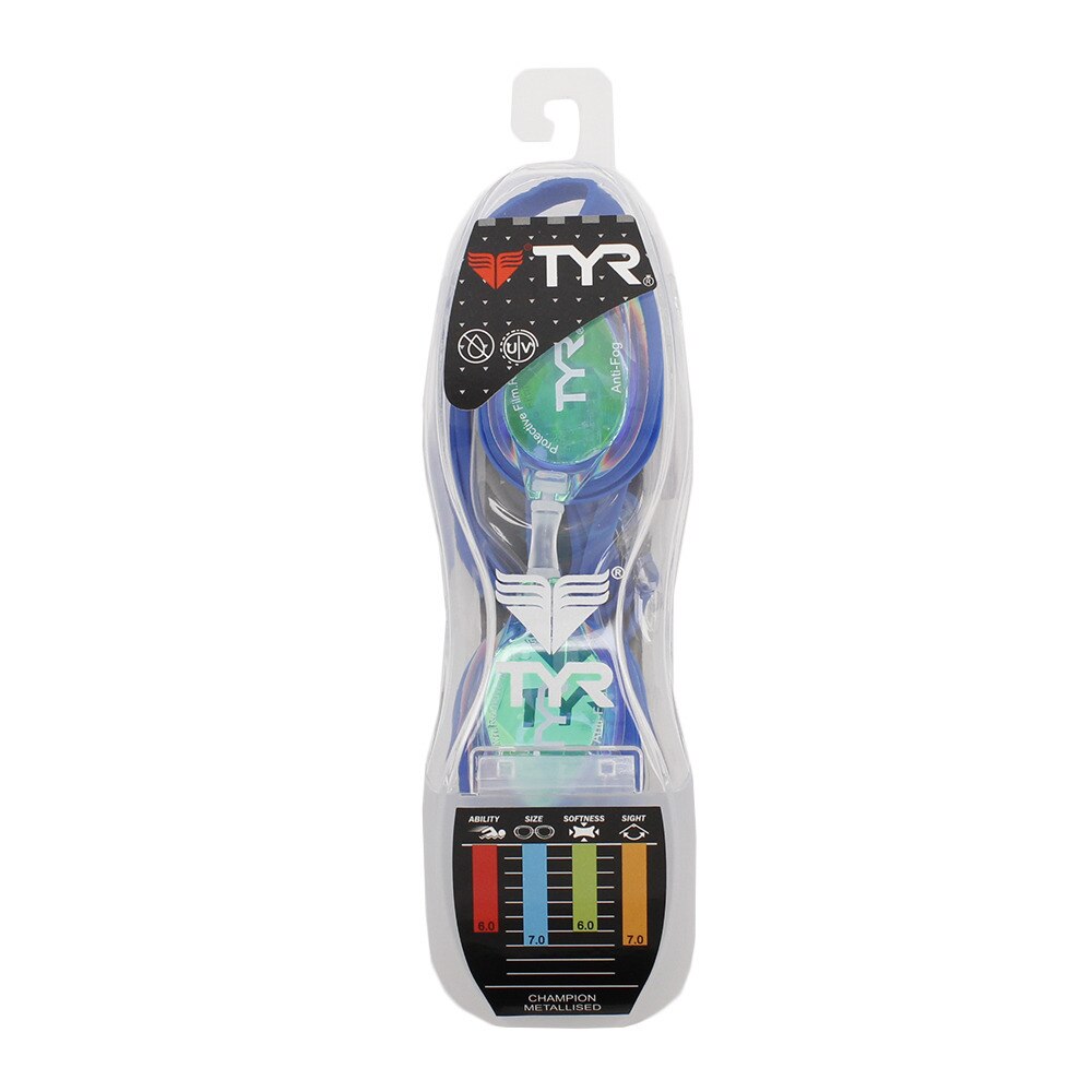 ティーワイアール（TYR）（メンズ）METALLIZED スイミングゴーグル LGSOM BL ゴーグル 水泳 競泳用