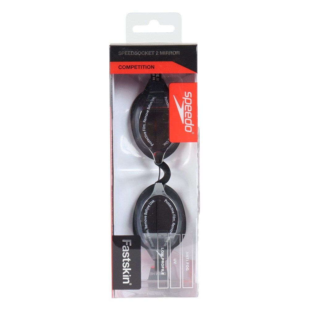 スピード（SPEEDO）（メンズ、レディース）Fastskin ファストスキン スピードソケット2 ミラー FINA承認 SE01907 K ゴーグル 水泳 競泳用
