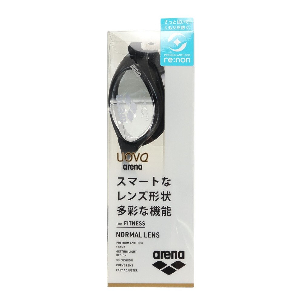 アリーナ（ARENA）（メンズ、レディース）水泳 ゴーグル ウォーボ フィットネスゴーグル AGL-1300 SMBK
