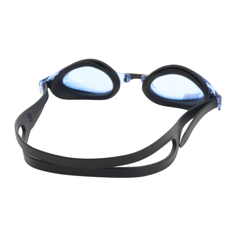 アリーナ（ARENA）（メンズ、レディース）水泳 ゴーグル シルキー フィットネスゴーグル AGL-3100 BLU くもり止め ノーマルレンズ 3Dクッション 黒