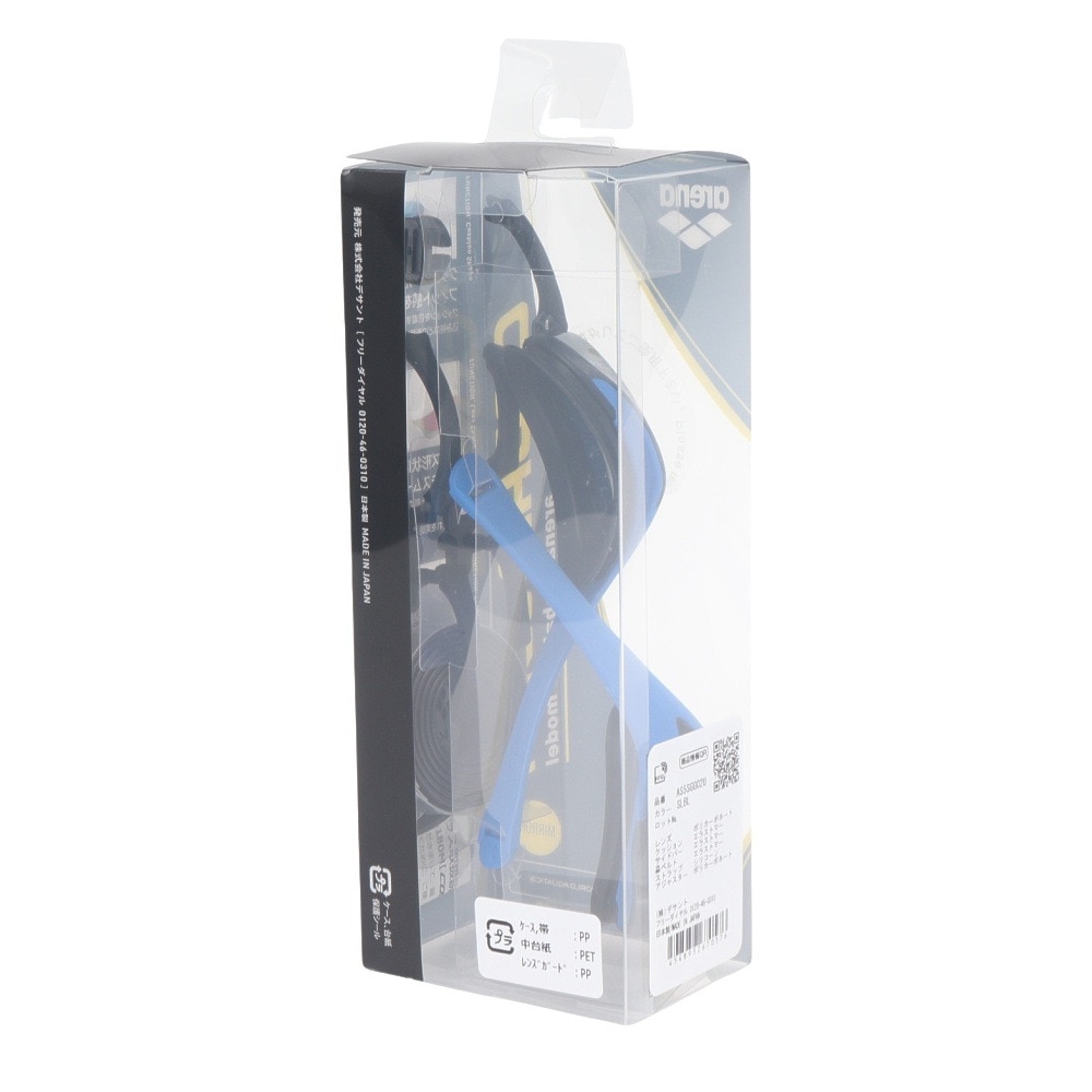 アリーナ（ARENA）（メンズ、レディース）水泳 ゴーグル レーシングゴーグル ミラーレンズ コブラウルトラ WA承認モデル シルバー×青 AS5SGG02U SLBL