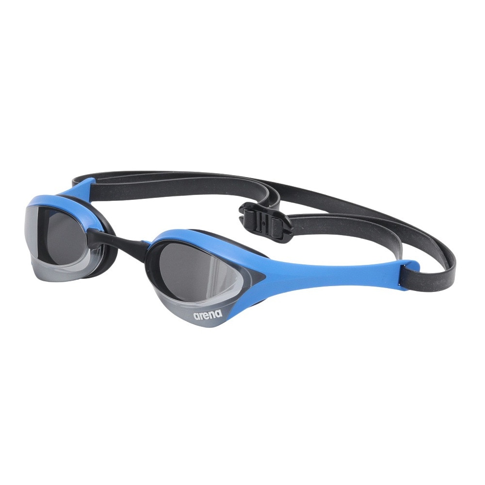 アリーナ（ARENA）（メンズ、レディース）水泳 ゴーグル レーシングゴーグル ミラーレンズ コブラウルトラ WA承認モデル シルバー×青 AS5SGG02U SLBL