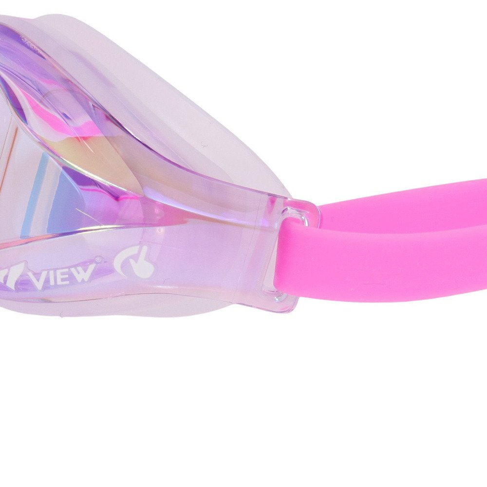 ビュー（VIEW）（キッズ）ゴーグル ジュニア 水泳 レーシングミラー ラベンダー V260JSAM LVP