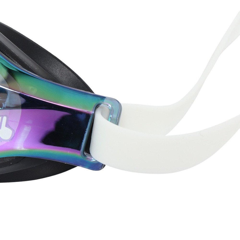 ビュー（VIEW）（キッズ）ジュニア 水泳 ゴーグル レーシングミラー ブラック×グリーン V260JSAM SKEM