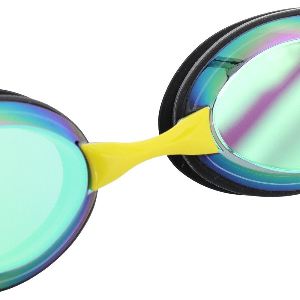 ビュー（VIEW）（キッズ）ジュニア 水泳 ゴーグル レーシングミラー ブラック×グリーン V260JSAM SKEM