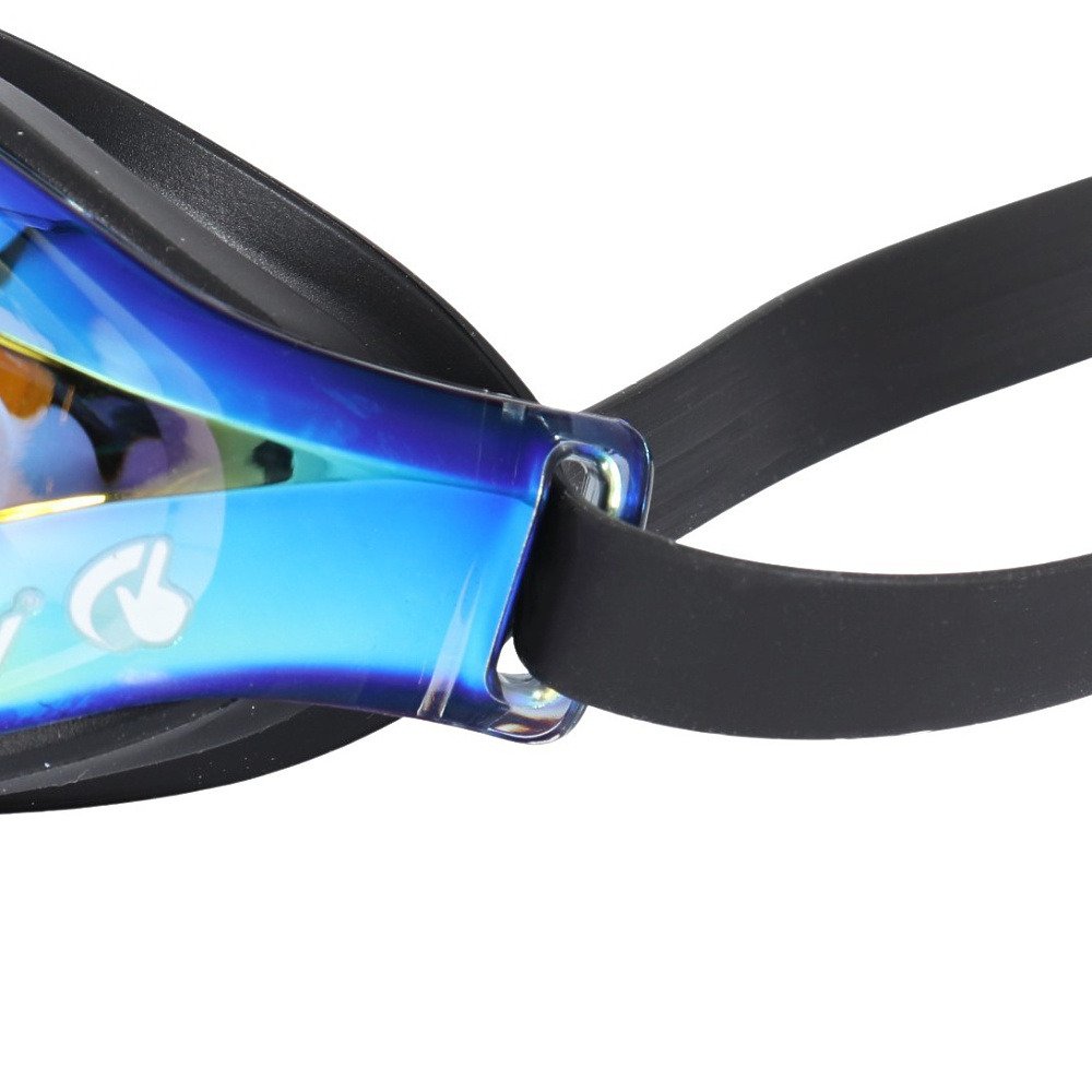 ビュー（VIEW）（キッズ）ゴーグル ジュニア 水泳 レーシングミラー ブラック×レッド V260JSAMSKSHD