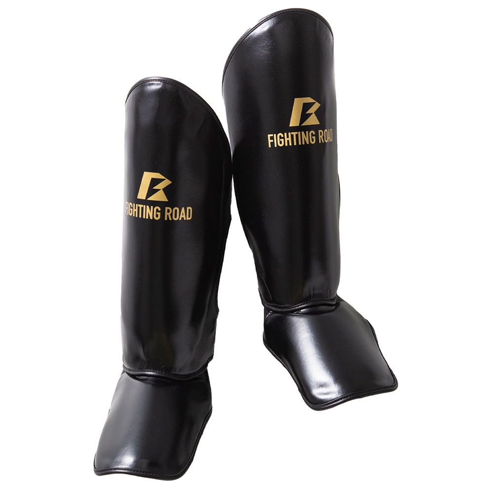ファイティングロード Co.Ltd（FIGHTING ROAD CO.LTD）（メンズ、レディース）レッグガード Lサイズ 黒 FR20SMO007/L/B トレーニング 防具 48.0×17.0cm