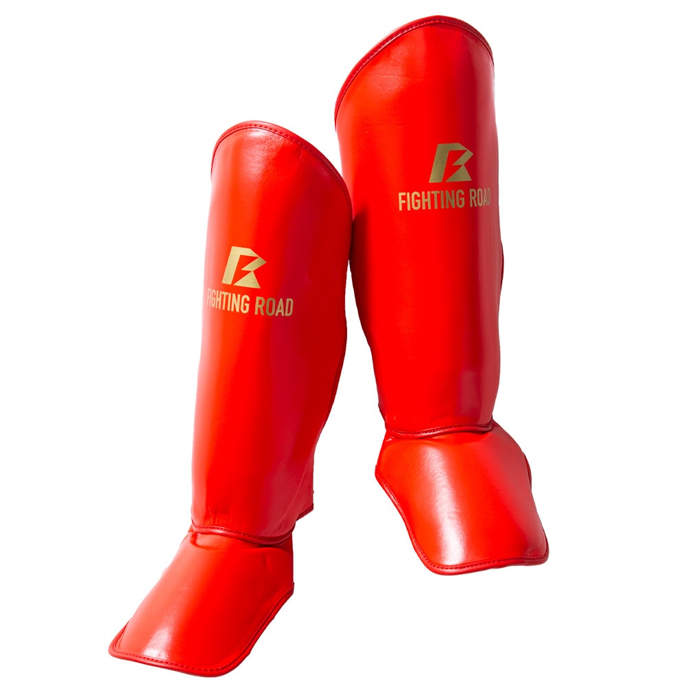 ファイティングロード Co.Ltd（FIGHTING ROAD CO.LTD）（メンズ、レディース）レッグガードLサイズ 赤 FR20SMO007/L/Rトレーニング 防具 48.0×17.0cm