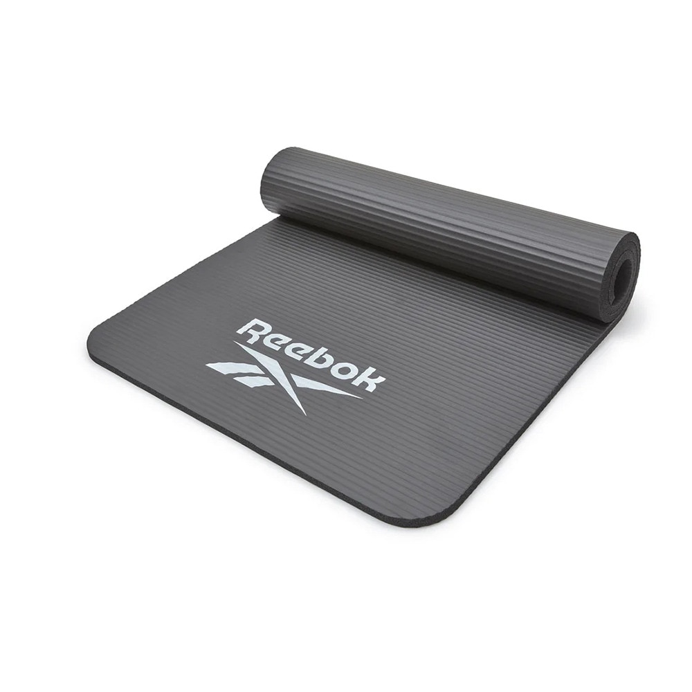 リーボック（REEBOK）（メンズ、レディース）トレーニングマット Fitness 15mm 黒 183×80cm RAMT-11018BK ヨガマット トレーニング 筋トレ エクササイズ 厚手