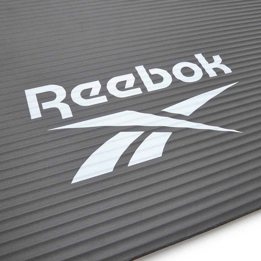 リーボック（REEBOK）（メンズ、レディース）トレーニングマット Fitness 15mm 黒 183×80cm RAMT-11018BK ヨガマット トレーニング 筋トレ エクササイズ 厚手