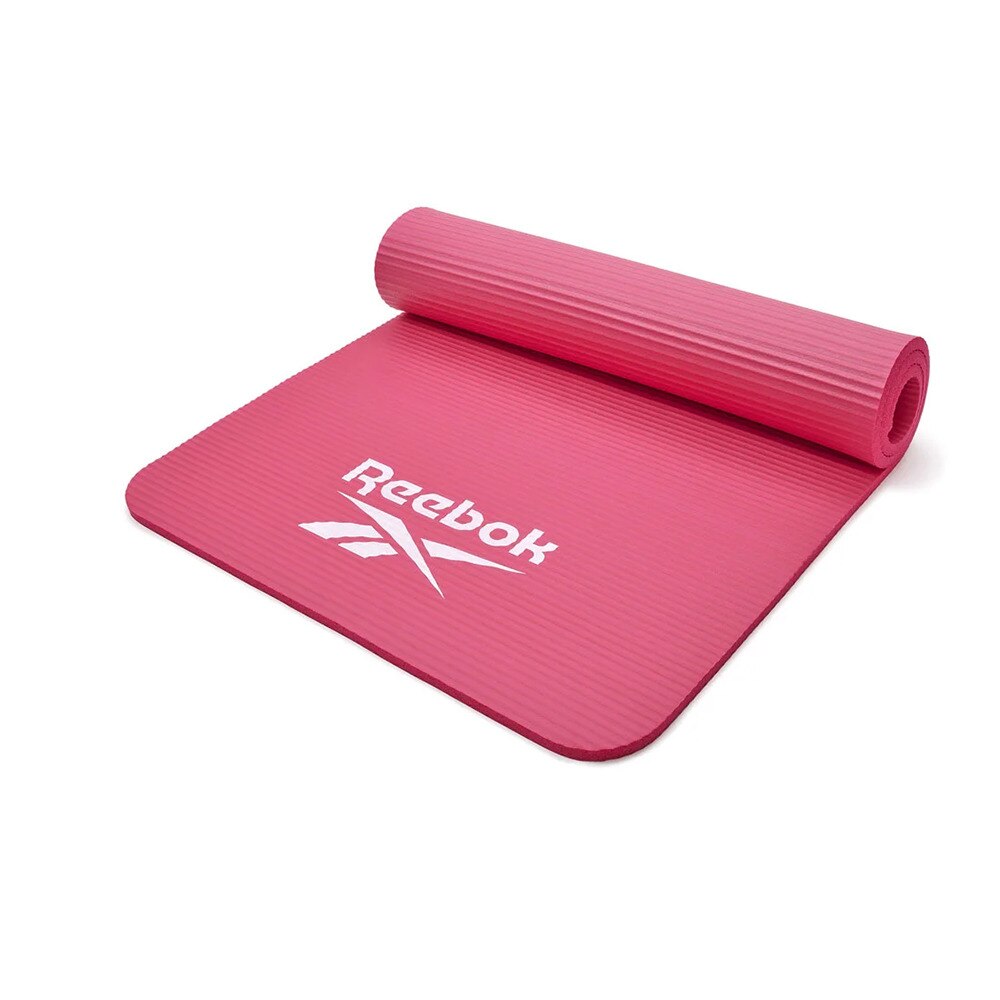 リーボック（REEBOK）（メンズ、レディース）トレーニングマット Fitness 15mm ピンク 183×80cm RAMT-11018PK ヨガマット トレーニング 筋トレ 厚手