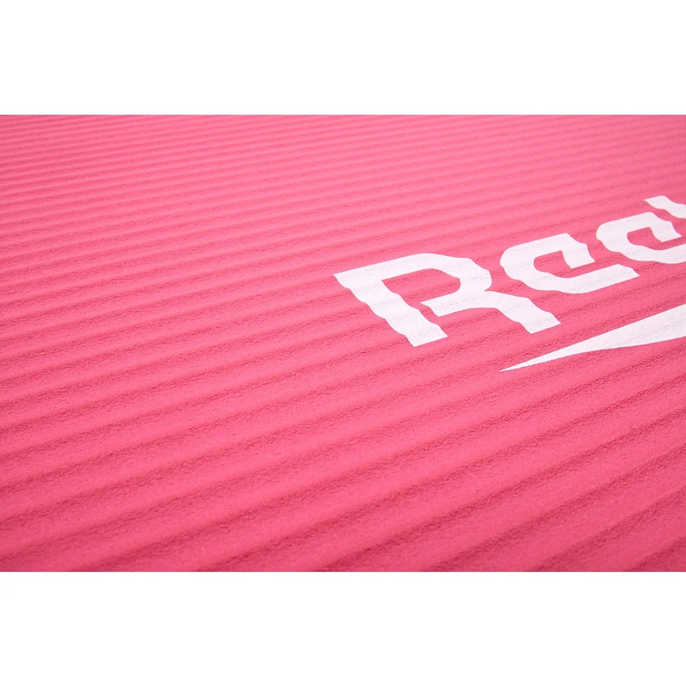 リーボック（REEBOK）（メンズ、レディース）トレーニングマット Fitness 15mm ピンク 183×80cm RAMT-11018PK ヨガマット トレーニング 筋トレ 厚手