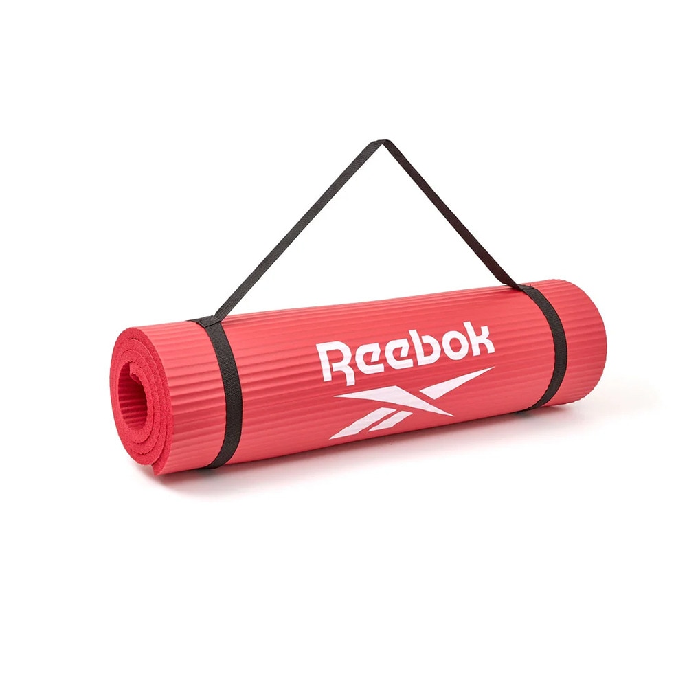 リーボック（REEBOK）（メンズ、レディース）トレーニングマット Fitness 15mm 赤 183×80cm RAMT-11018RD ヨガマット トレーニング 筋トレ エクササイズ 厚手