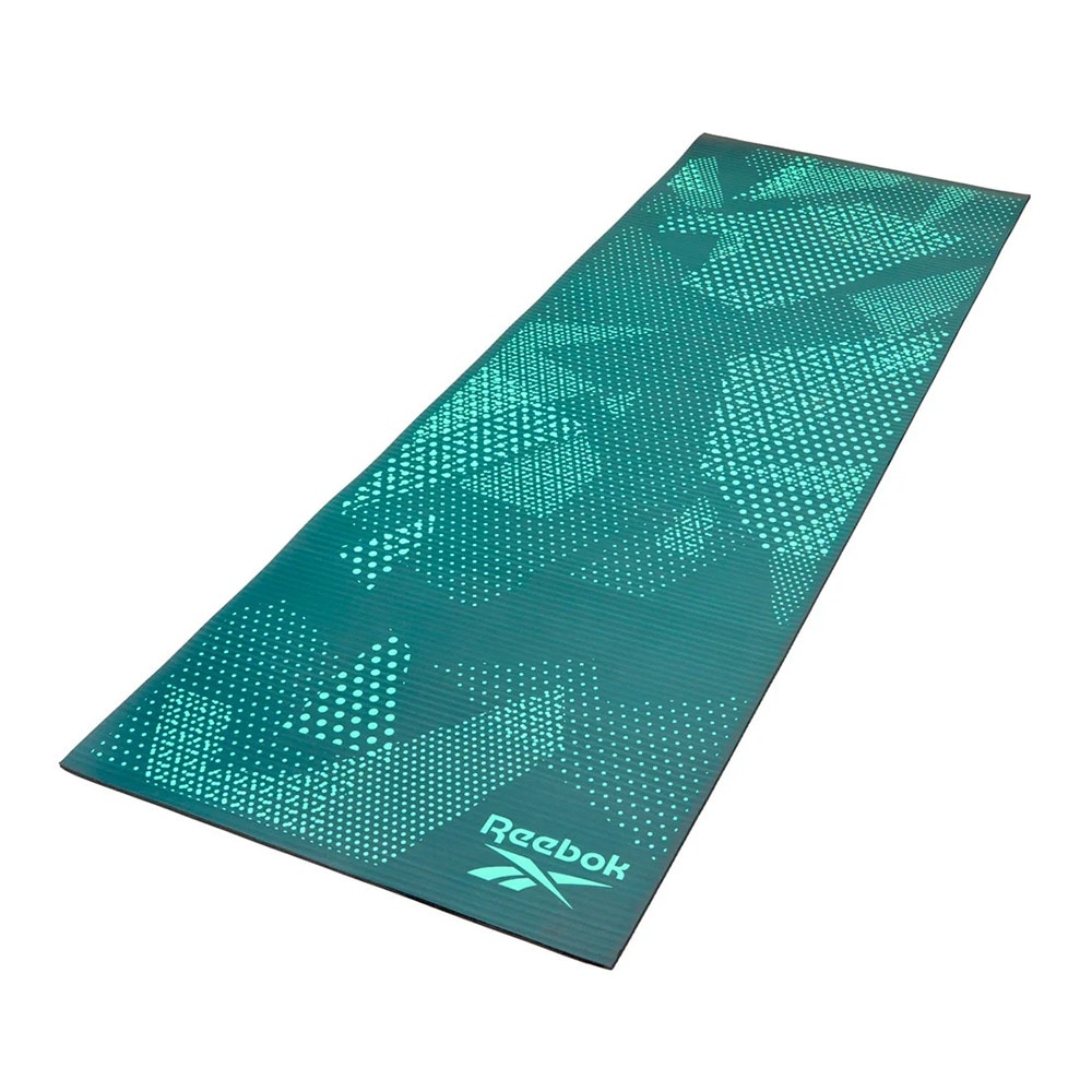 リーボック（REEBOK）（メンズ、レディース）フィットネスマット Fitness 7mm 緑 173×61cm RAMT-12236GN ヨガマット トレーニングマット 筋トレ エクササイズ