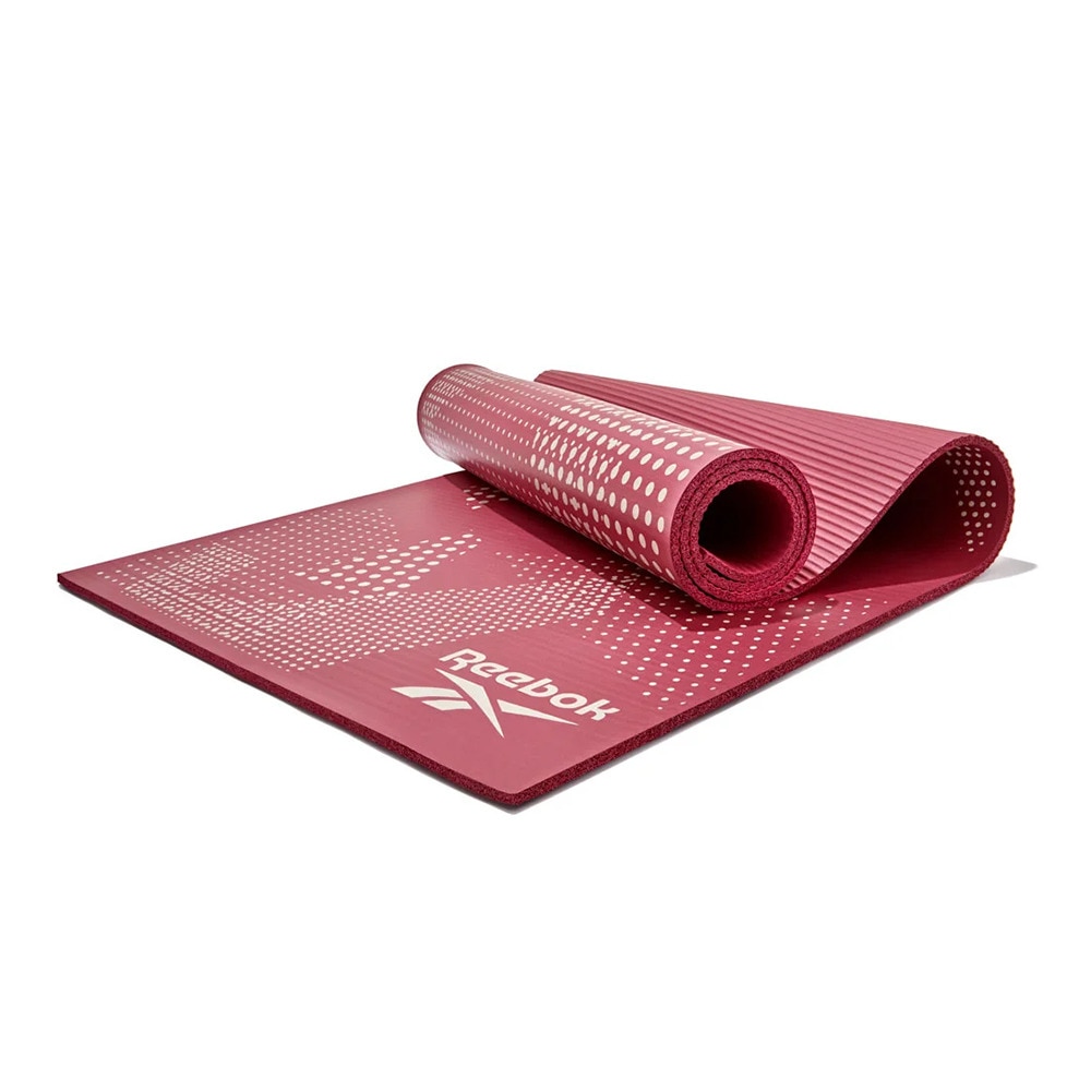 リーボック（REEBOK）（メンズ、レディース）フィットネスマット Fitness 7mm 赤 173×61cm RAMT-12236MN ヨガマット トレーニングマット 筋トレ エクササイズ