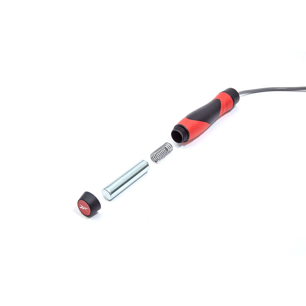 リーボック（REEBOK）（メンズ、レディース）縄跳び Fitness プレミアムスキップロープ 赤 RARP-12021 トレーニング エクササイズ 長さ調整可 ワークアウト