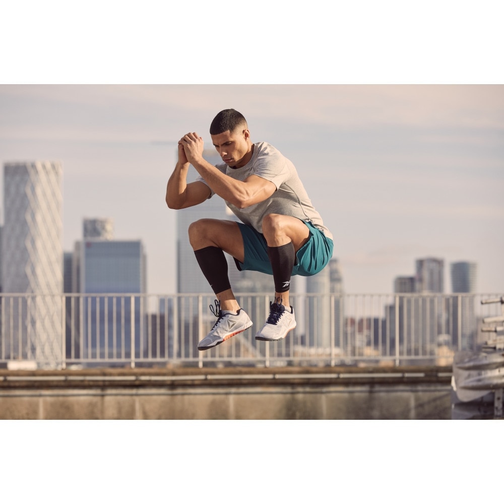 リーボック（REEBOK）（メンズ、レディース）サポーター Fitness コンプレッションカーフスリーブ 黒 L/XLサイズ RASL-14014BK 着圧 ふくらはぎ サポート 