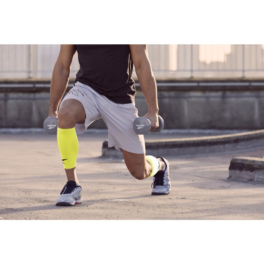 リーボック（REEBOK）（メンズ、レディース）サポーター Fitness コンプレッションカーフスリーブ 黄 L/XLサイズ RASL-14014YL 着圧 ふくらはぎ サポート 