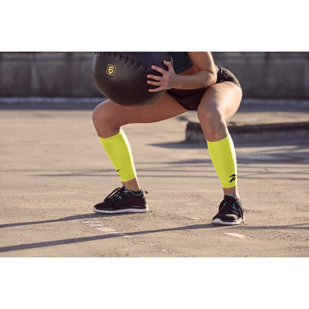 リーボック（REEBOK）（メンズ、レディース）サポーター Fitness コンプレッションカーフスリーブ 黄 L/XLサイズ RASL-14014YL 着圧 ふくらはぎ サポート 