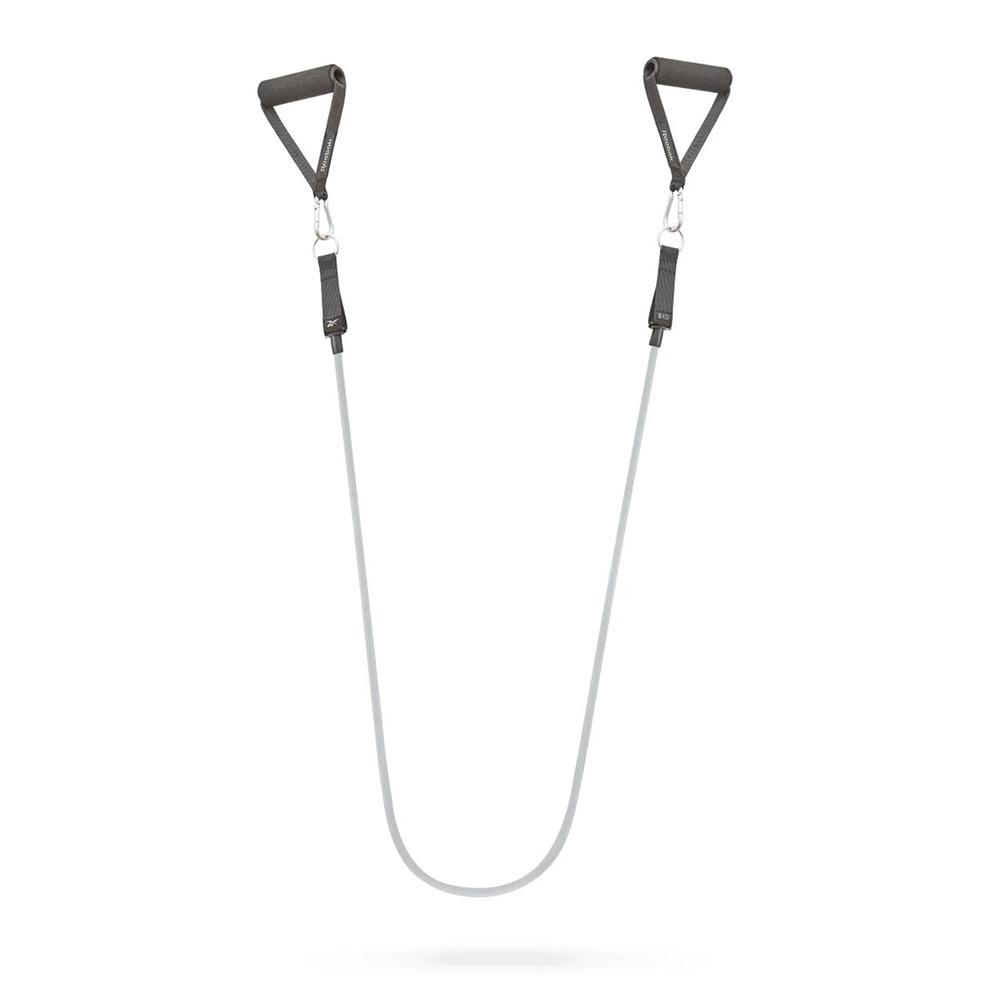 リーボック（REEBOK）（メンズ、レディース）チューブ Fitness レジスタンスチューブセット 赤/青/白 RATB-30036 3本セット ハンドル付き 筋トレ エクササイズ