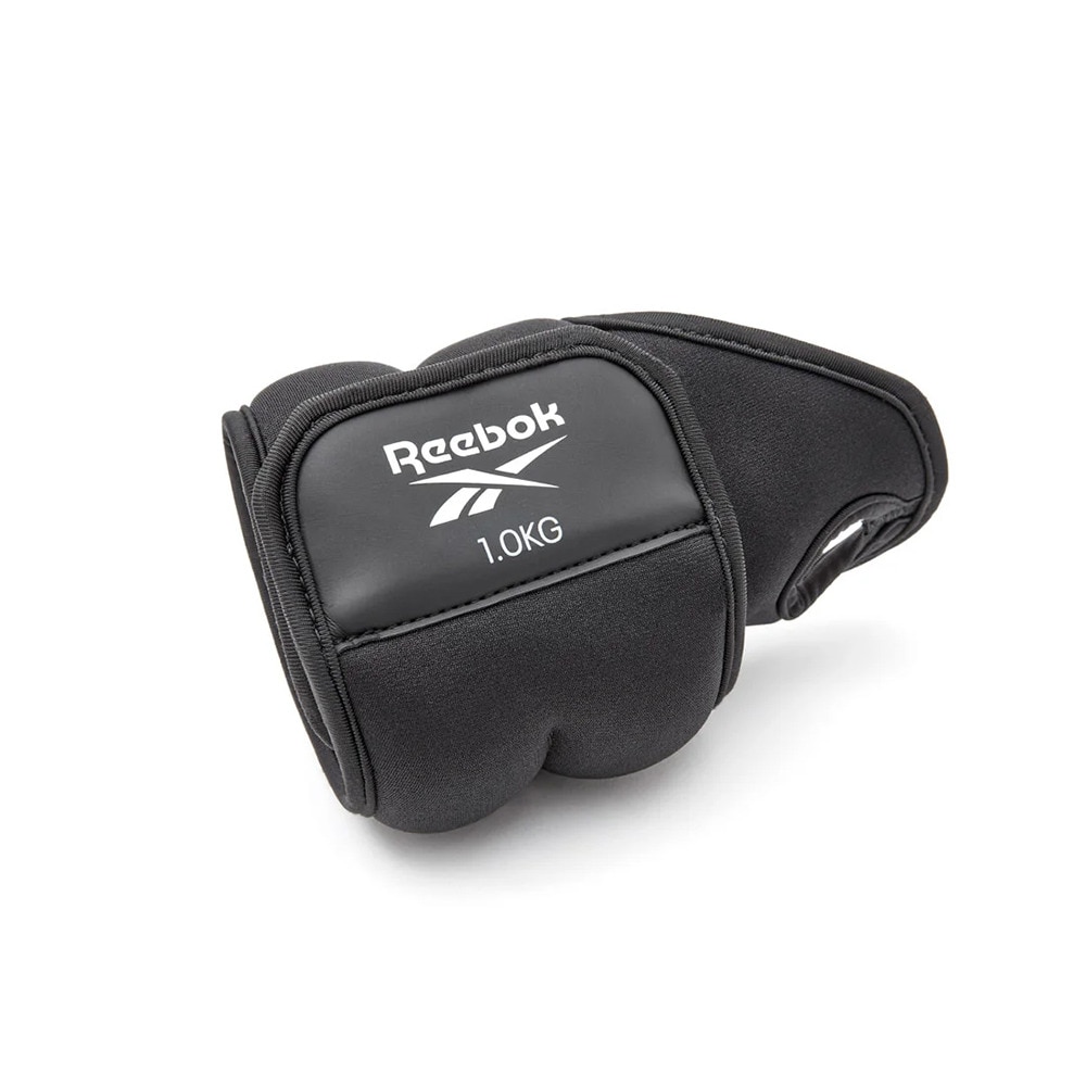 リーボック（REEBOK）（メンズ、レディース）リストウエイト Fitness 1kg 黒 RAWT-11211 重り 手首 アンクル ウエイトトレーニング 2個セット