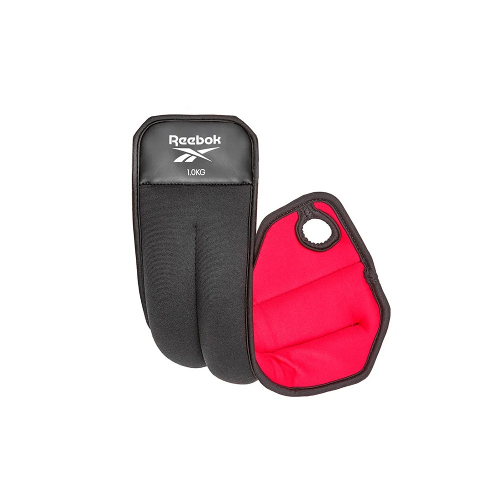 リーボック（REEBOK）（メンズ、レディース）リストウエイト Fitness 1kg 黒 RAWT-11211 重り 手首 アンクル ウエイトトレーニング 2個セット