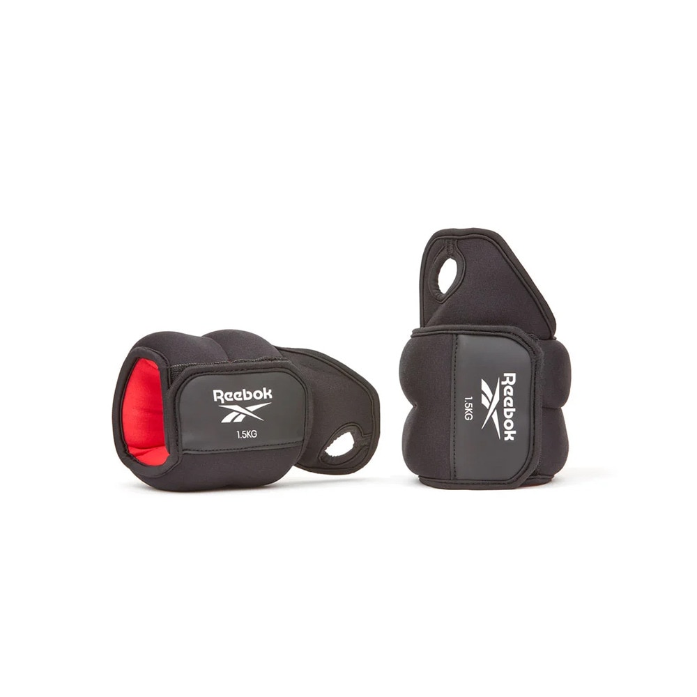 リーボック（REEBOK）（メンズ、レディース）リストウエイト Fitness 1.5kg 黒 RAWT-11212 重り 手首 アンクル ウエイトトレーニング 2個セット