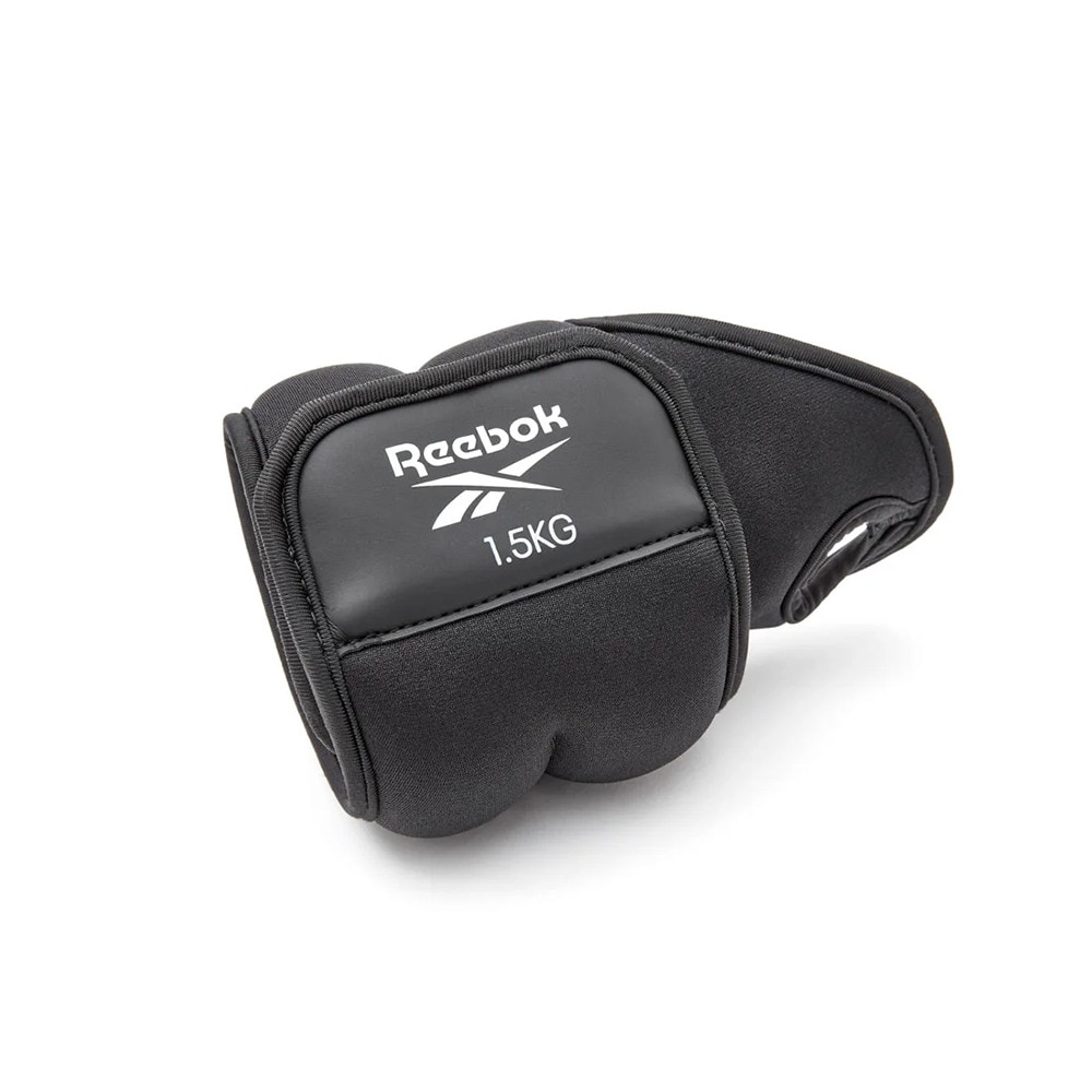 リーボック（REEBOK）（メンズ、レディース）リストウエイト Fitness 1.5kg 黒 RAWT-11212 重り 手首 アンクル ウエイトトレーニング 2個セット
