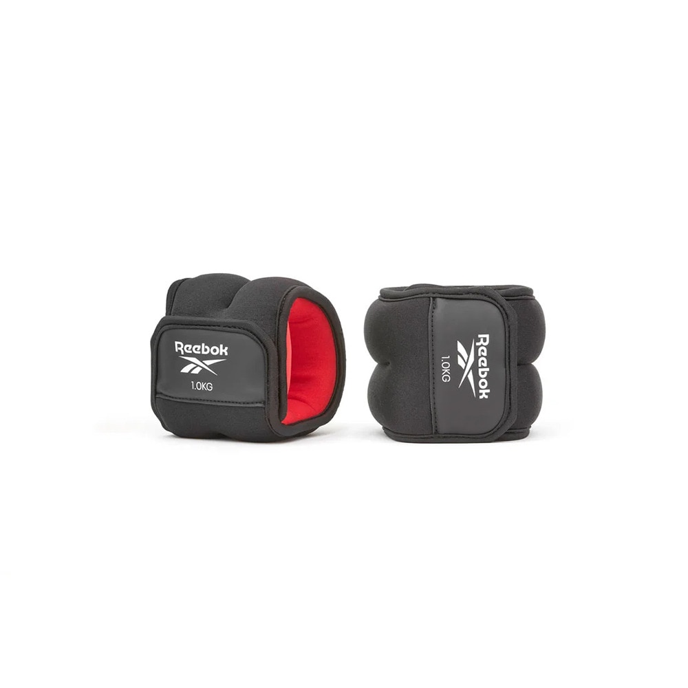 リーボック（REEBOK）（メンズ、レディース）アンクルウエイト Fitness 1kg 黒 RAWT-11221 重り 足首 アンクル ウエイトトレーニング 2個セット