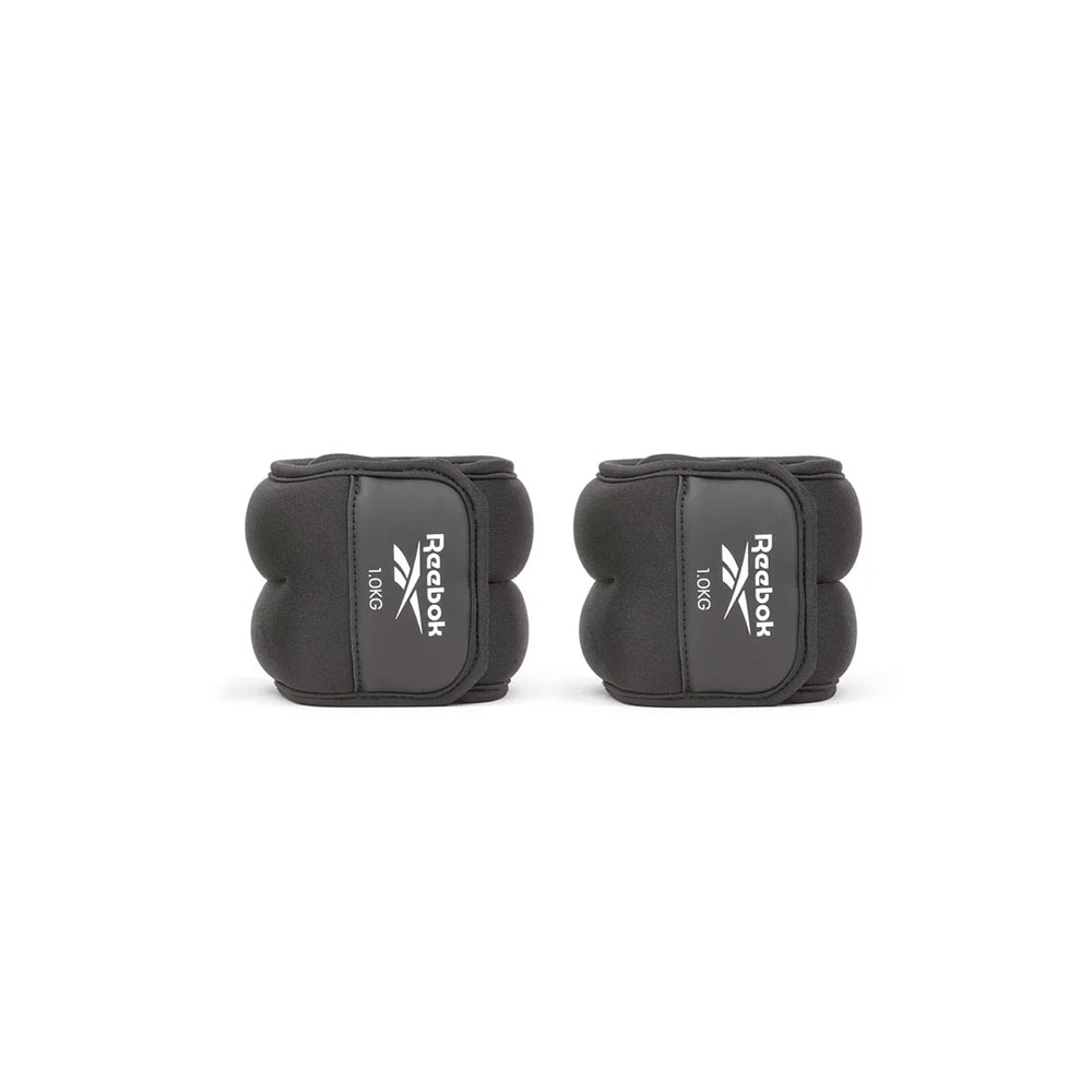 リーボック（REEBOK）（メンズ、レディース）アンクルウエイト Fitness 1kg 黒 RAWT-11221 重り 足首 アンクル ウエイトトレーニング 2個セット
