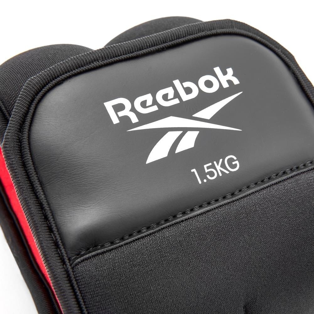 リーボック（REEBOK）（メンズ、レディース）アンクルウエイト Fitness 1.5kg 黒 RAWT-11222 重り 足首 アンクル ウエイトトレーニング 2個セット