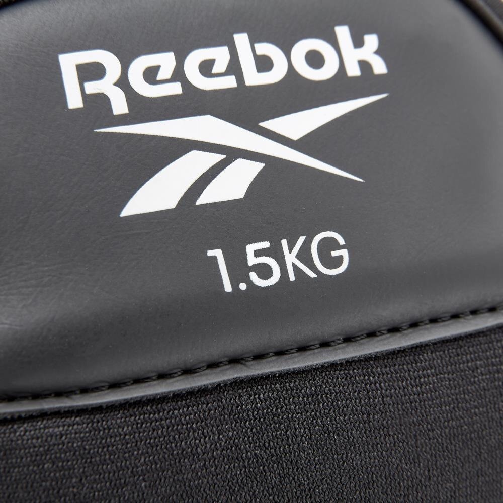 リーボック（REEBOK）（メンズ、レディース）アンクルウエイト Fitness 1.5kg 黒 RAWT-11222 重り 足首 アンクル ウエイトトレーニング 2個セット