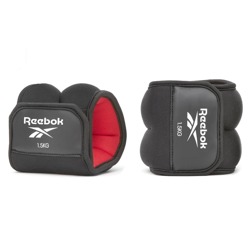 リーボック（REEBOK）（メンズ、レディース）アンクルウエイト Fitness 1.5kg 黒 RAWT-11222 重り 足首 アンクル ウエイトトレーニング 2個セット