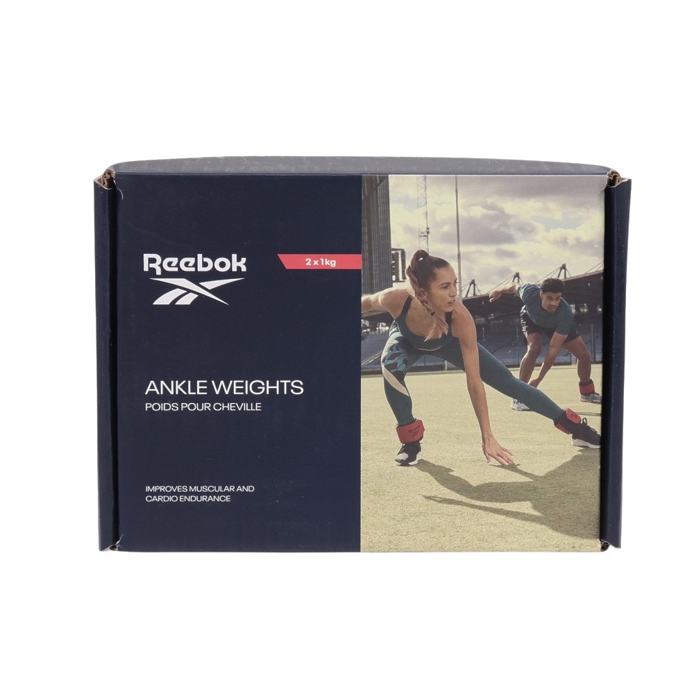 リーボック（REEBOK）（メンズ、レディース）アンクルウエイト フレックスロック 1kg 黒 RAWT-11271 重り 足首 アンクル ウエイトトレーニング 2個セット 