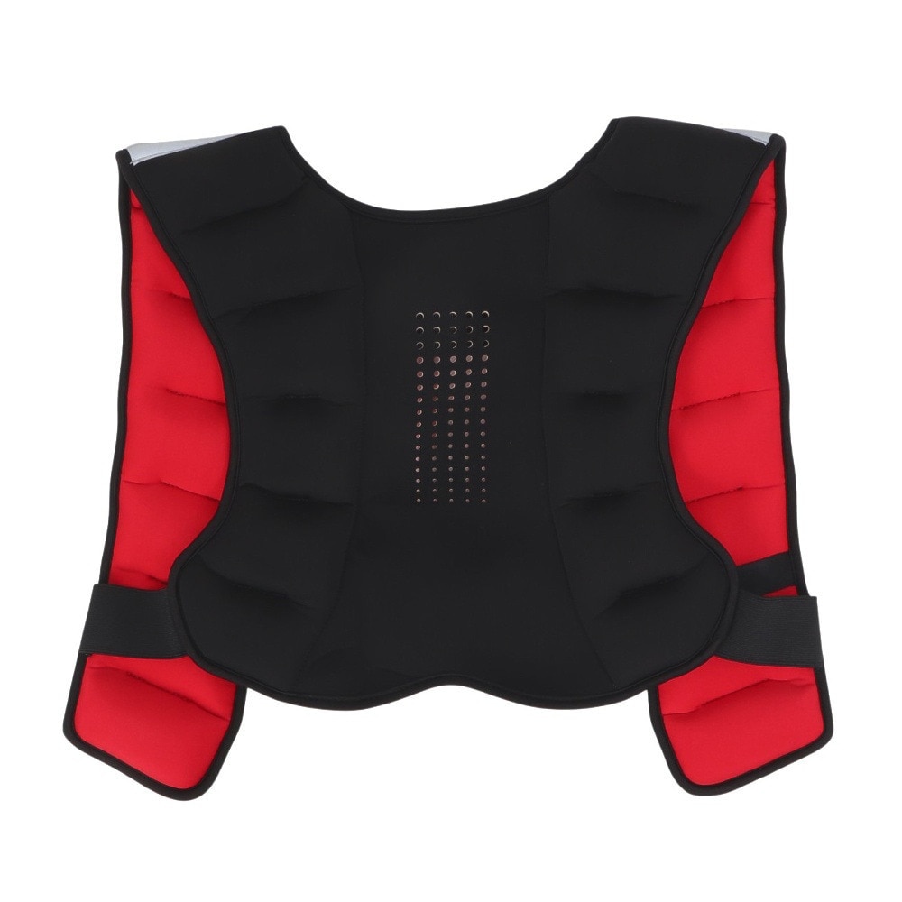 リーボック（REEBOK）（メンズ、レディース）トレーニング ウエイトベスト 5kg 赤 RAWT-11281 ウエイトジャケット 重り ウエイトトレーニング 筋トレ 持久力