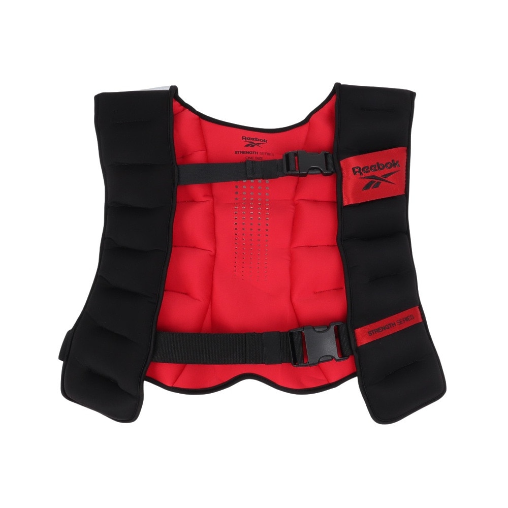 リーボック（REEBOK）（メンズ、レディース）トレーニング ウエイトベスト 10kg 赤 RAWT-11282 ウエイトジャケット 重り ウエイトトレーニング 筋トレ 持久力