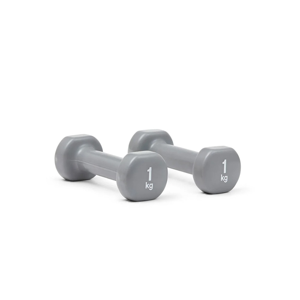 リーボック（REEBOK）（メンズ、レディース）ダンベル Fitness 1kg ペア グレー RAWT-18001 トレーニング ウエイトトレーニング 2個セット 固定式 筋トレ