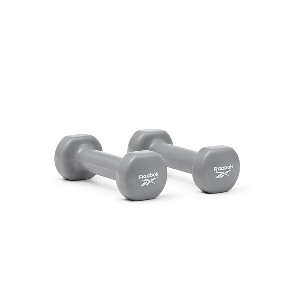リーボック（REEBOK）（メンズ、レディース）ダンベル Fitness 1kg ペア グレー RAWT-18001 トレーニング ウエイトトレーニング 2個セット 固定式 筋トレ
