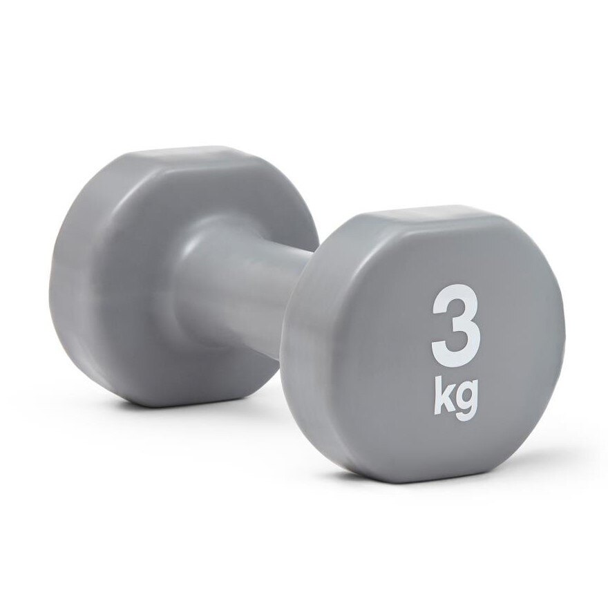 リーボック（REEBOK）（メンズ、レディース）ダンベル Fitness 3kg ペア グレー RAWT-18003 トレーニング ウエイトトレーニング 2個セット 固定式 筋トレ