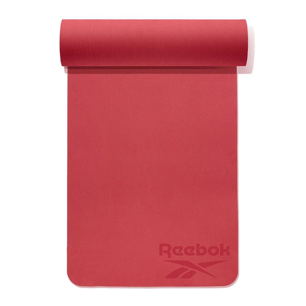 リーボック（REEBOK）（メンズ、レディース）ヨガマット Fitness 4mm 赤 176×61cm RAYG-11020AD トレーニングマット ヨガ ストレッチ エクササイズ 薄手