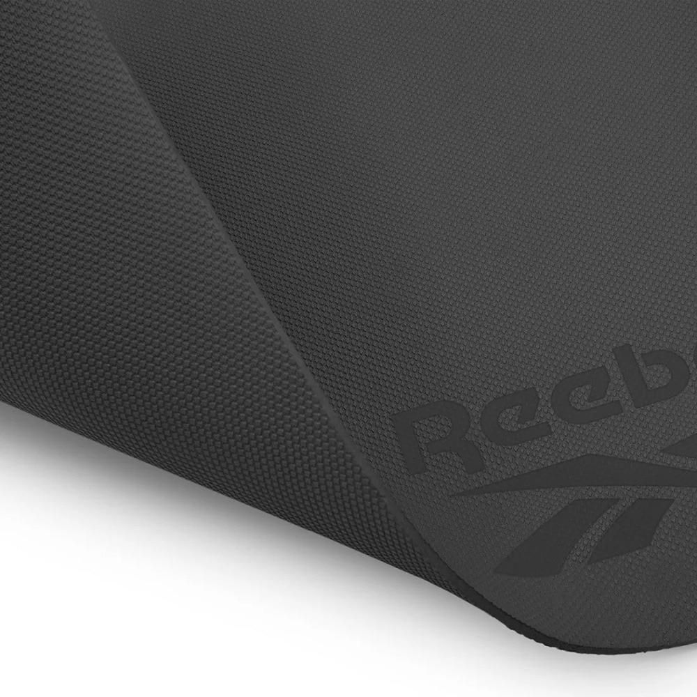 リーボック（REEBOK）（メンズ、レディース）ヨガマット Fitness 4mm 黒 176×61cm RAYG-11020BK トレーニングマット ヨガ ストレッチ エクササイズ 薄手