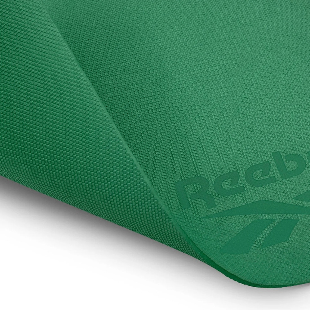 リーボック（REEBOK）（メンズ、レディース）ヨガマット Fitness 4mm 緑 176×61cm RAYG-11020DG トレーニングマット ヨガ ストレッチ エクササイズ 薄手