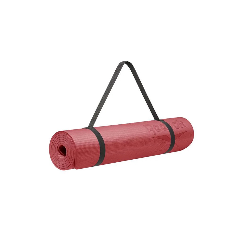 リーボック（REEBOK）（メンズ、レディース）ヨガマット Fitness 6mm 赤 183×61cm RAYG-11050AD トレーニングマット ヨガ ストレッチ エクササイズ