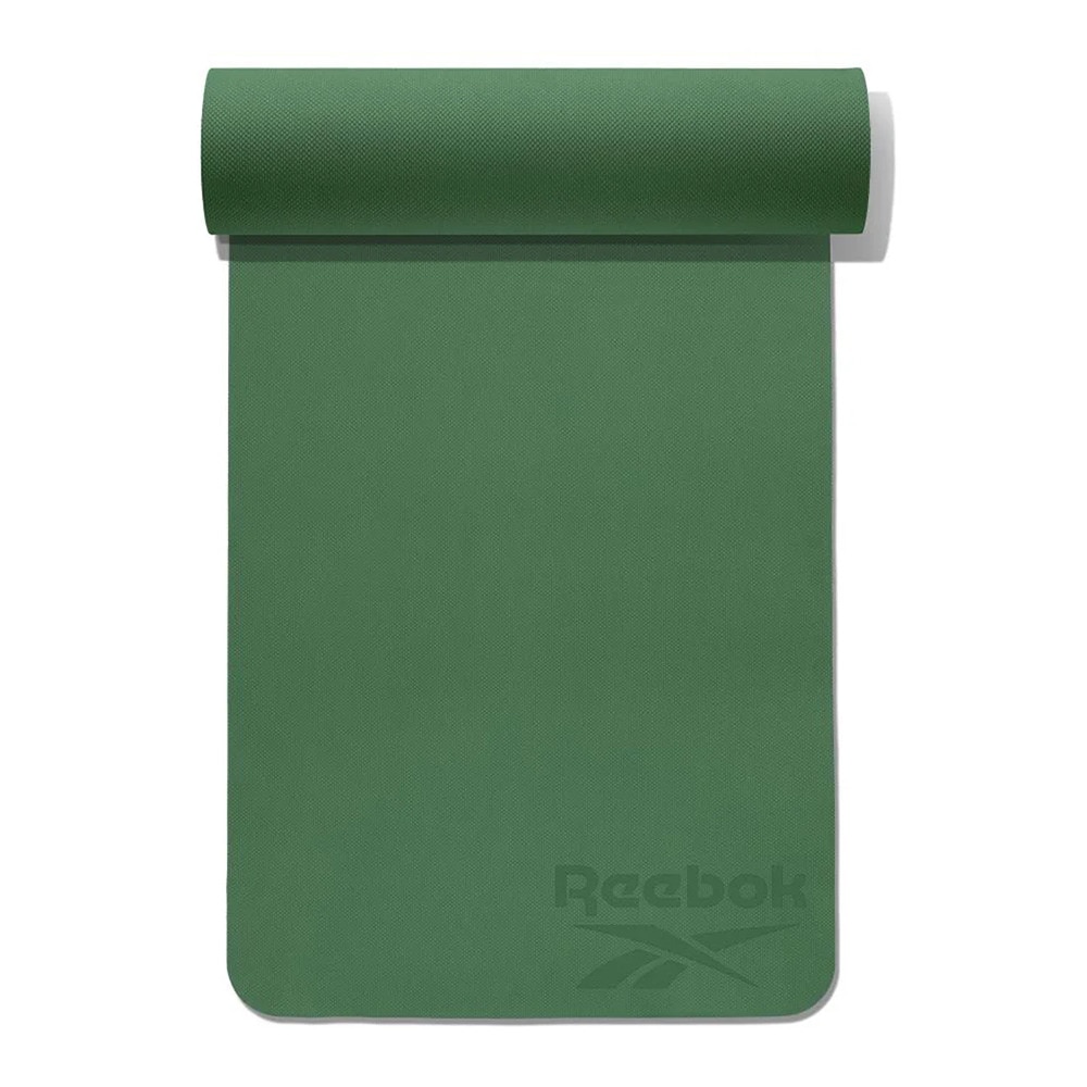 リーボック（REEBOK）（メンズ、レディース）ヨガマット Fitness 6mm 緑 183×61cm RAYG-11050DG トレーニングマット ヨガ ストレッチ エクササイズ