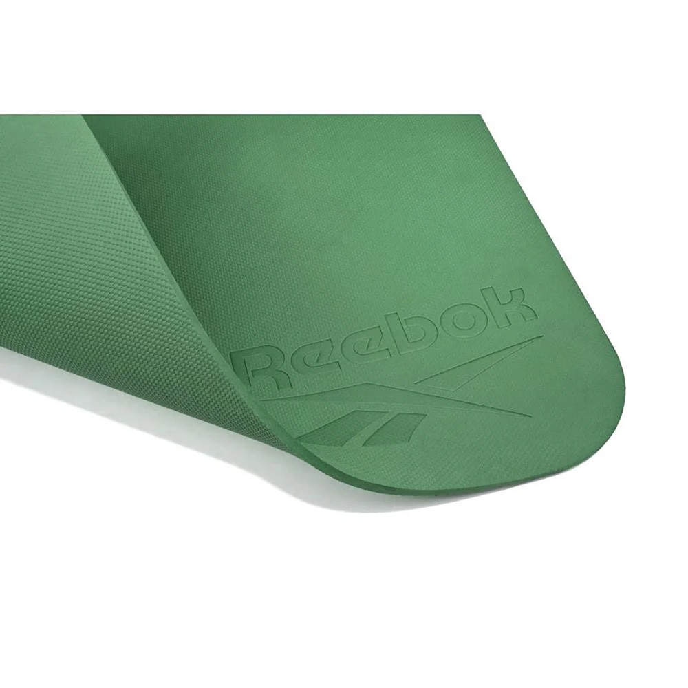 リーボック（REEBOK）（メンズ、レディース）ヨガマット Fitness 6mm 緑 183×61cm RAYG-11050DG トレーニングマット ヨガ ストレッチ エクササイズ