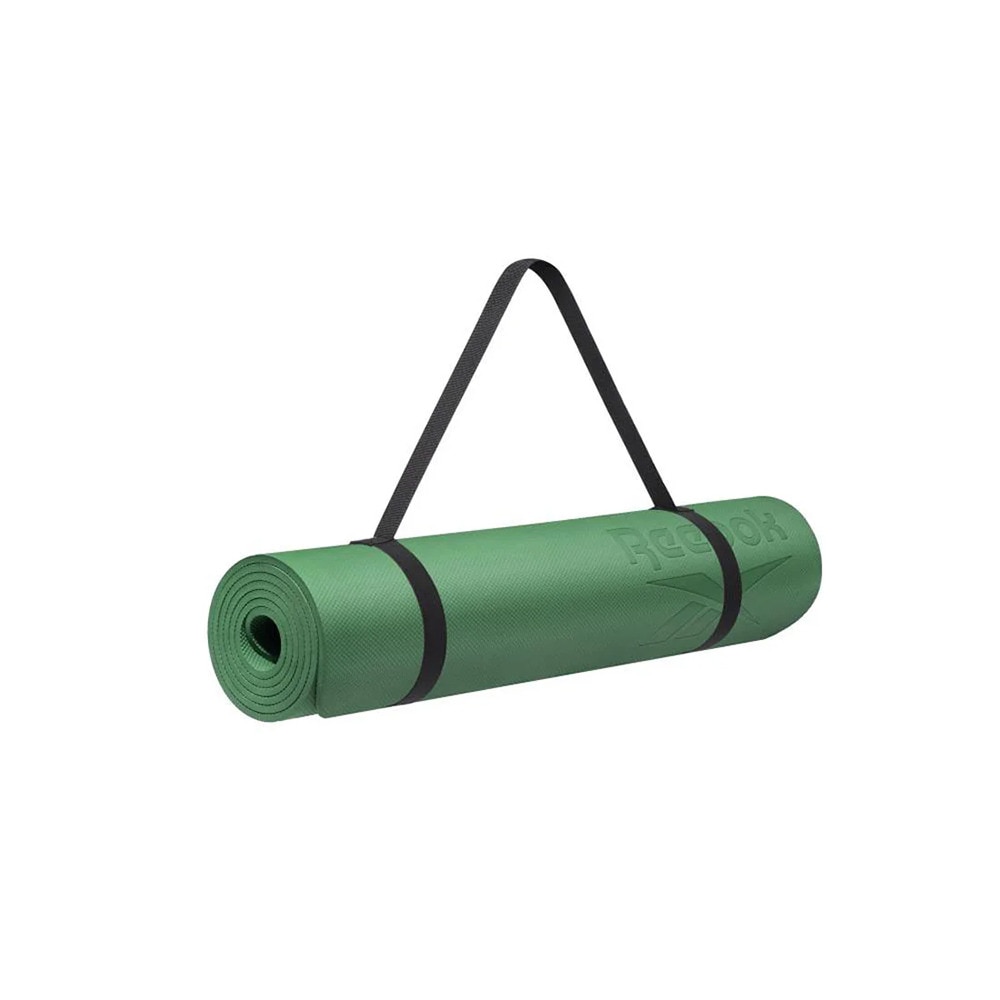 リーボック（REEBOK）（メンズ、レディース）ヨガマット Fitness 6mm 緑 183×61cm RAYG-11050DG トレーニングマット ヨガ ストレッチ エクササイズ
