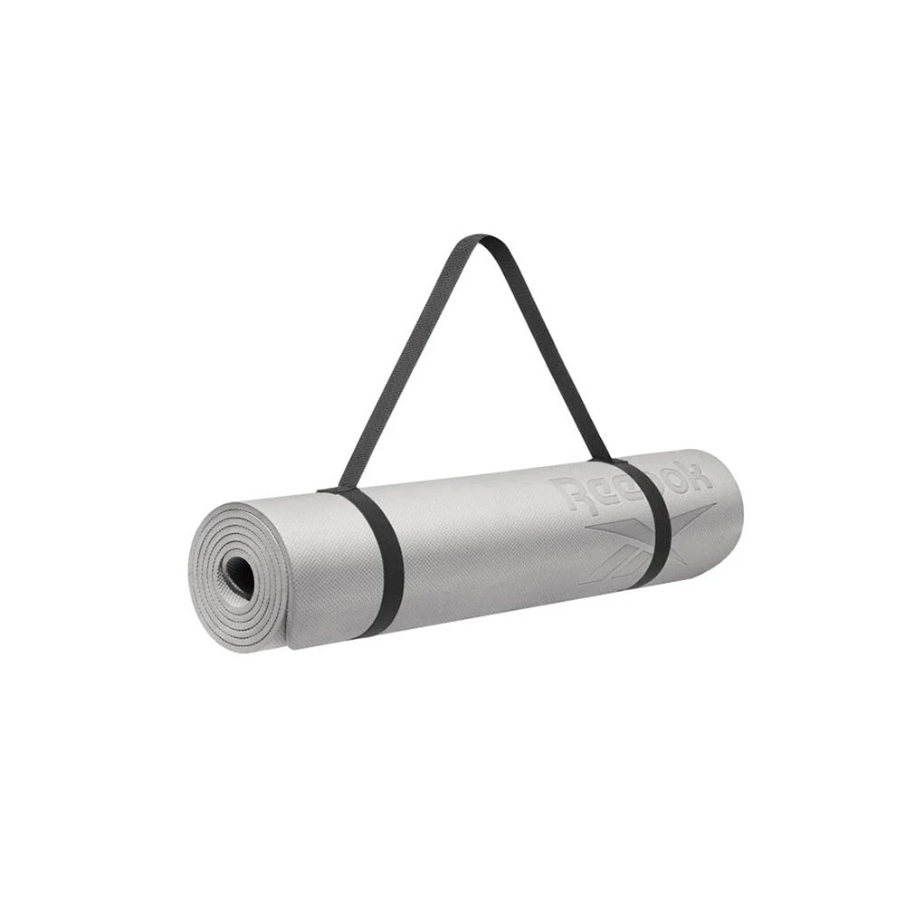 リーボック（REEBOK）（メンズ、レディース）ヨガマット Fitness 6mm グレー 183×61cm RAYG-11050GR トレーニングマット ヨガ ストレッチ エクササイズ