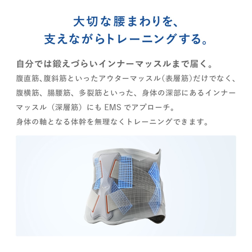 シックスパッド（SIXPAD）（メンズ、レディース）メディカル コア Lサイズ SE-CG-14C-L